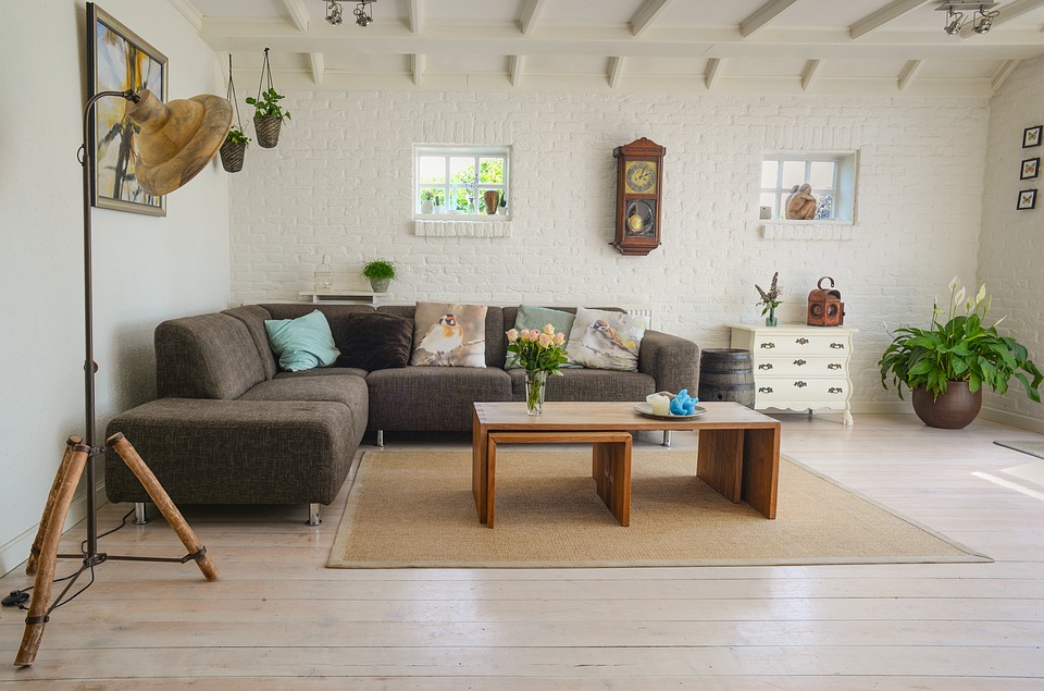 home with an area rug