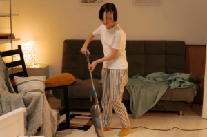 vacuuming